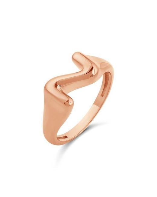 SHYMI White Bubble Letter Initial Ring