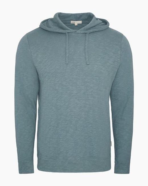 Onia Men's Blue Heavyweight Slub Hoodie