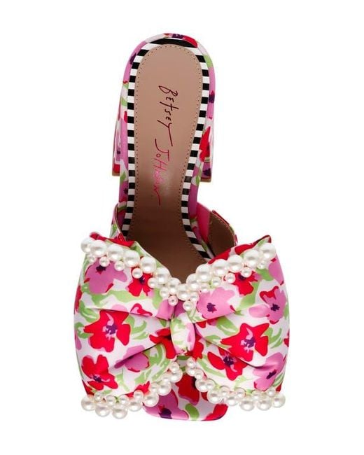 Betsey Johnson Red Maccie Platform Sandal