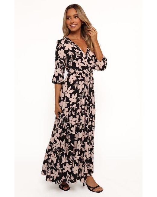 Petal & Pup Women's Black Kelda Floral Maxi Dress