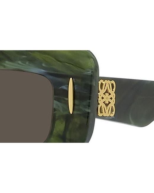 Loewe Green Screen 49Mm Rectangular Sunglasses