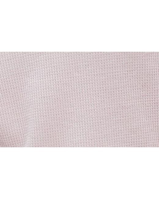 Michael Stars Gray Palmer Cropped Long Sleeve Thermal T-Shirt