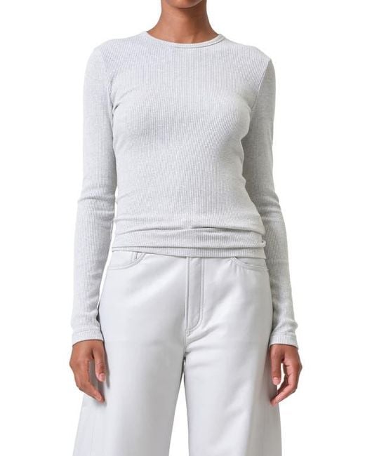 Agolde Blue Delphi Rib Slim Top
