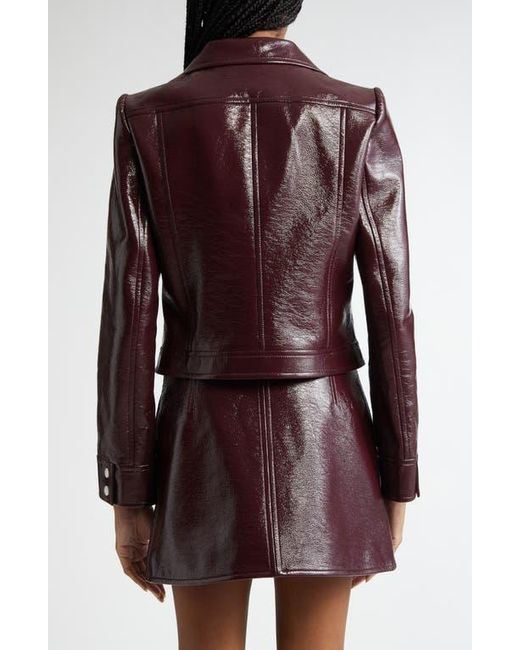 Courreges Brown Re-Edition Vinyl Jacket