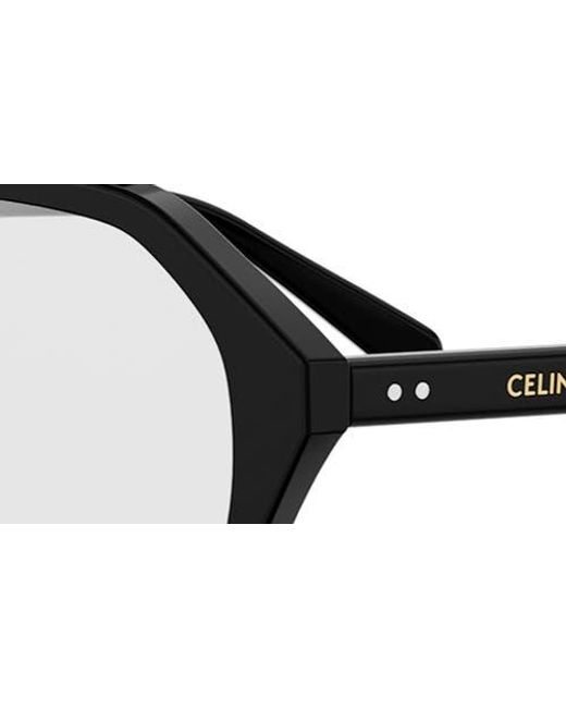 Céline Black 54Mm Geometric Eyeglasses
