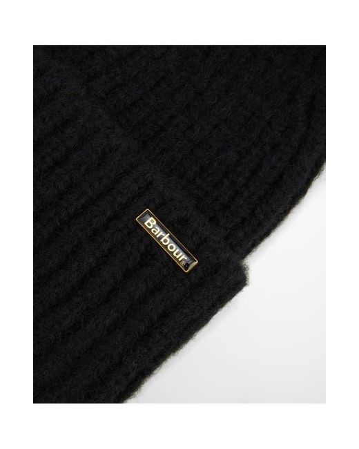 Barbour Black Meryl Cuff Beanie