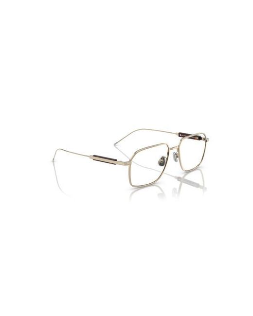 Brunello Cucinelli Metallic 54Mm Rectangle Optical Glasses for men