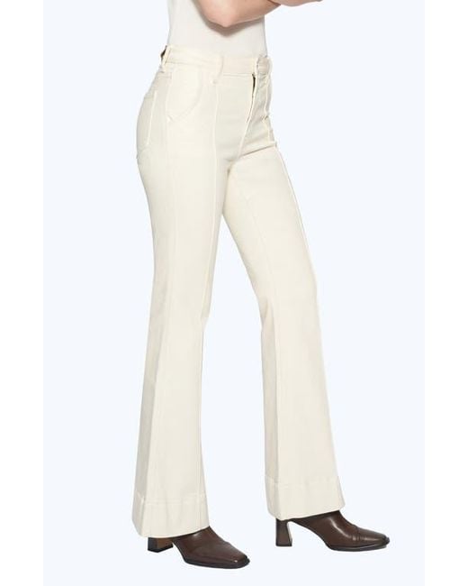 Bayeas White High Waist Flare Jeans