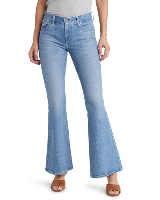 AG Jeans Blue Angeline Mid Rise Flare Jeans