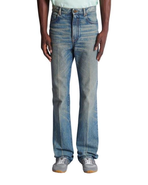 Balmain Blue Slim Straight-Leg Jeans for men