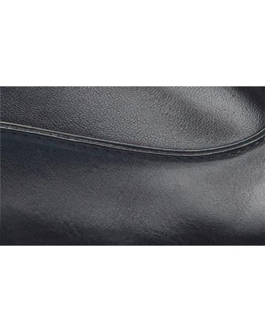 John Varvatos Black Ludlow Stud Wingtip Zip Boot for men