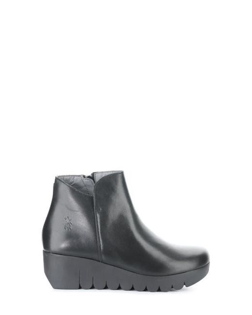 Fly London Gray Vang Wedge Bootie