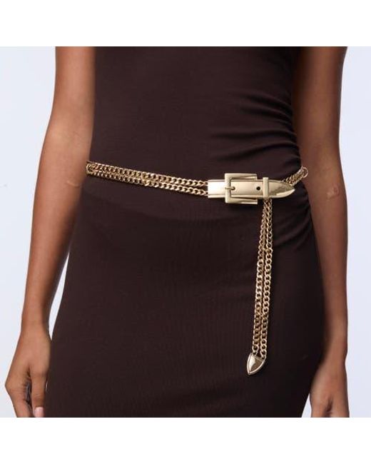 NEW LELE SADOUGHI women\'s shell chain belt with adjustable in gold Lele Sadoughi Buckle Chain Belt in Metallic | Lyst main image 2