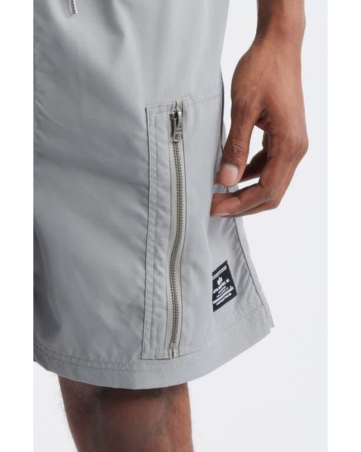 Alpha Industries Blue 27P Mod Drawstring Cargo Shorts for men
