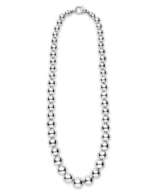 Lagos Metallic Caviar Bubbly Graduated Bead Collar Necklace