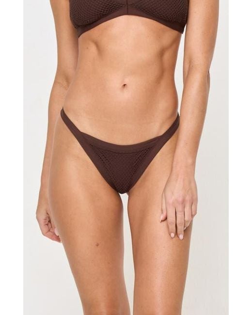 LSPACE Brown Mackenzie Bitsy Bikini Bottoms