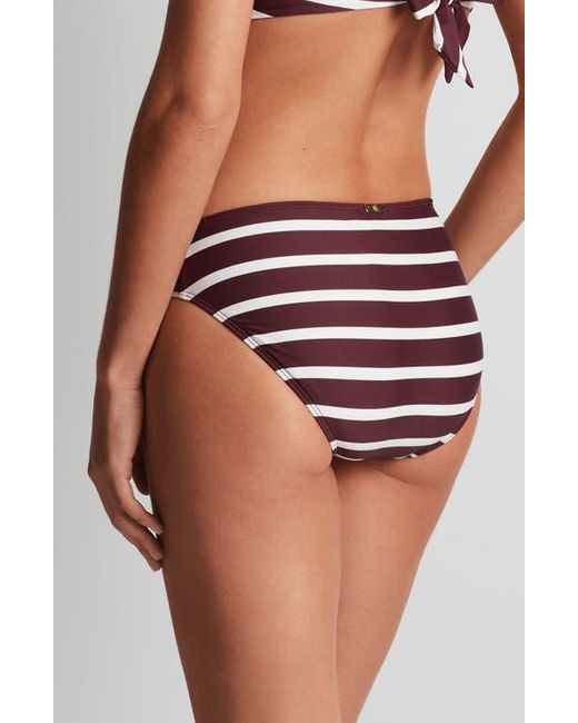 Ralph Lauren Brown Stripe Hipster Bikini Bottoms