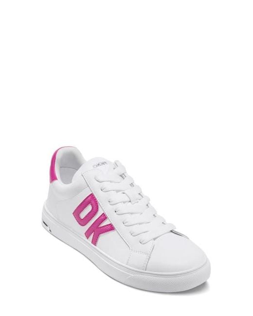 DKNY White Abeni Sneaker
