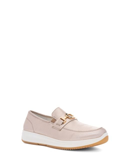 Ara White Wedge Loafer