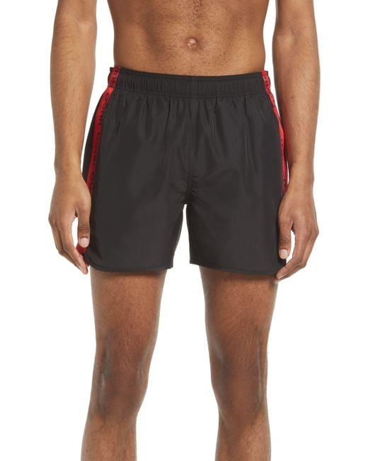 BOSS by HUGO BOSS Hydra Swim Trunks in Gray for Men Lyst