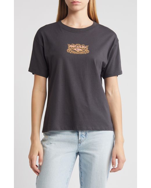Rip Curl Black Vacation Relaxed Fit Graphic T-shirt
