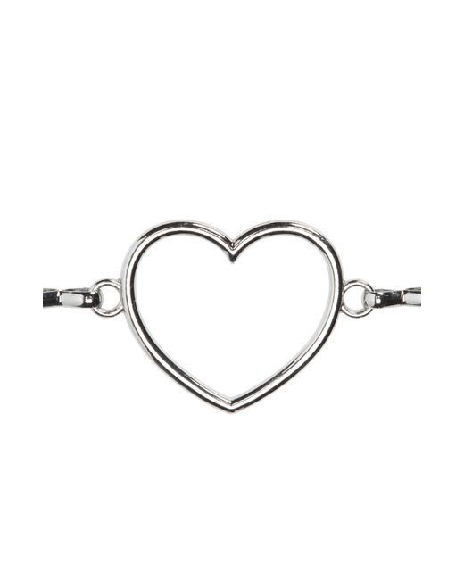 BP. Open Heart Chain Belt in White Lyst