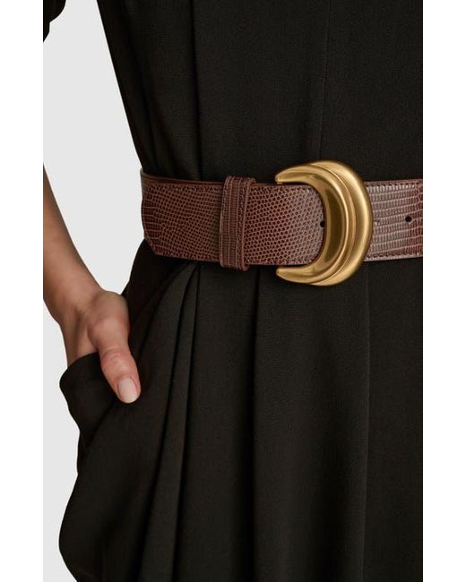 Donna Karan Black Belted Midi Dress