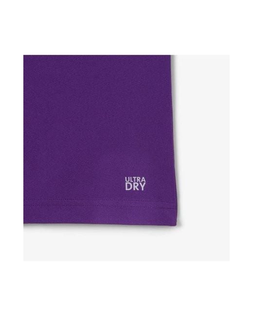 Lacoste Purple Half Zip Polo for men