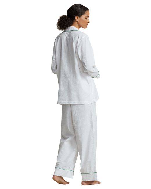 Polo Ralph Lauren Gray Cotton Seersucker Pajamas