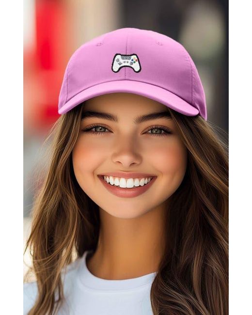 Alix Pink Game Controller Embroidered Hat for men