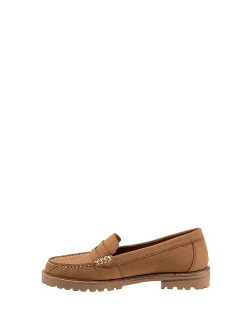Trotters Brown Francey Lug Sole Penny Loafer