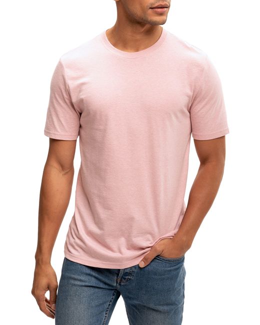 Threads For Thought Pink Crewneck T-shirt for men