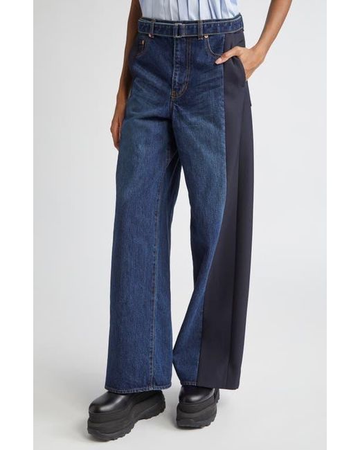 ■sacai■サカイ■ Mixed Media Belted Wide Leg Jeans ■デニム Shop Sacai - Levi's x Sacai Belted Wide-Leg Jeans | Saks