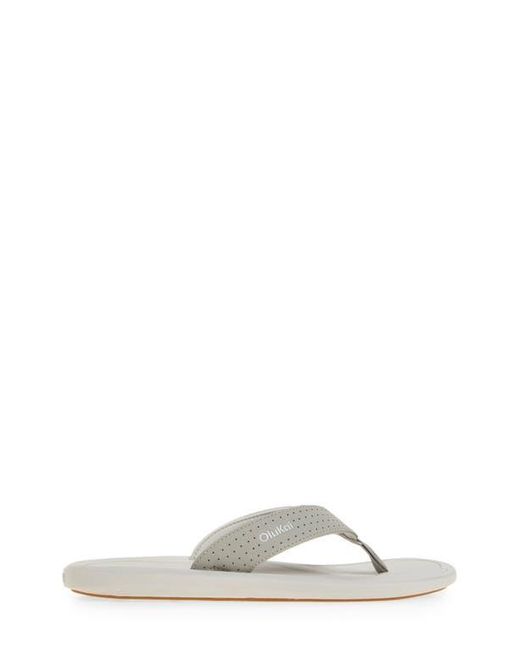 Olukai Gray Ki Flip Flop for men