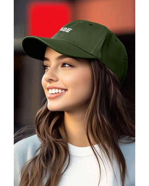 Alix Green Babe Embroidered Cap
