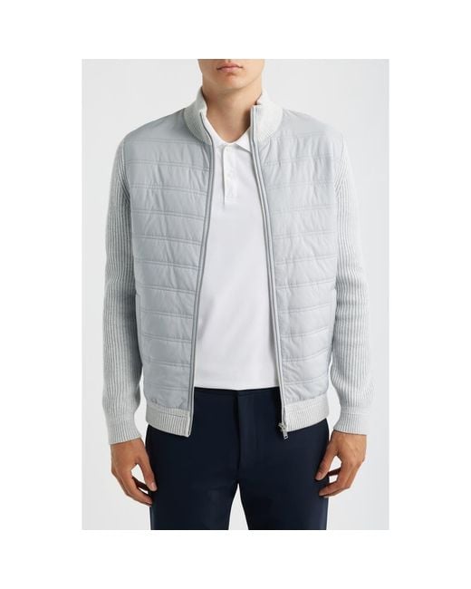 Reiss Gray Townsend Bomber Jacket for men