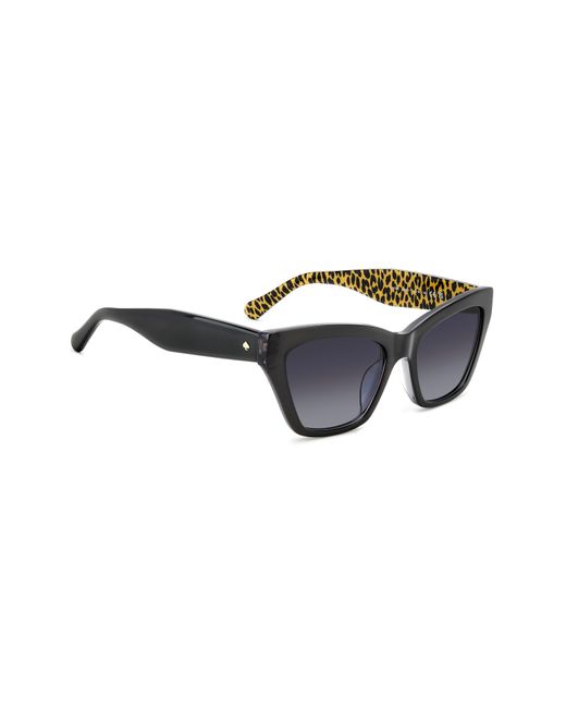 Kate Spade Black Fay 54mm Gradient Cat Eye Sunglasses