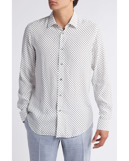 Paul Smith Gray Regular Fit Dot Dress Shirt for men