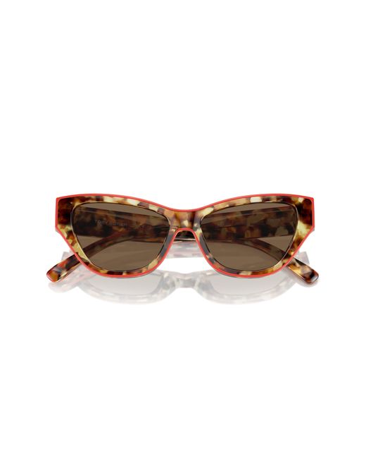 Tory Burch Brown 54mm Cat Eye Sunglasses