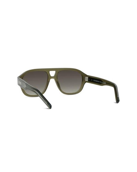 Givenchy Gray Day 55Mm Gradient Pilot Sunglasses