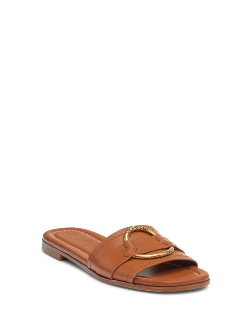 Moncler Brown Bell Slide Sandal