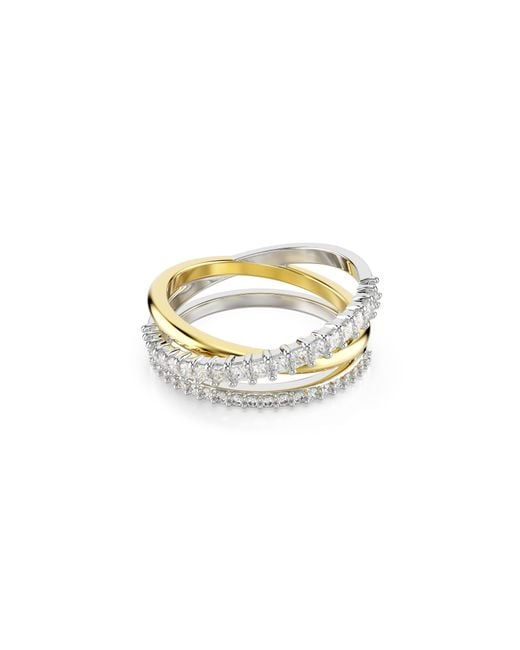 Swarovski White Hyperbola Layered Ring