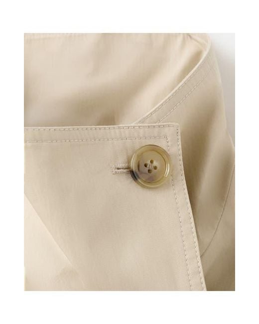 Mango Natural Crop Trench Jacket