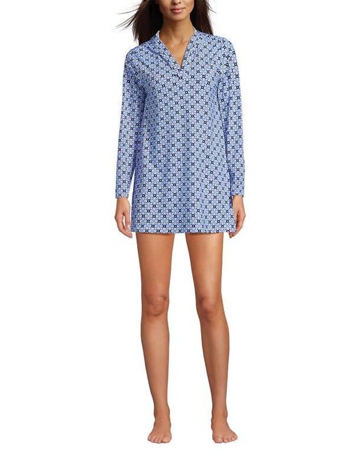lands end beach cover up dresses Lands' End Women's SunShade UPF 50 Hooded Mini Swim Swim Cover-Up Dress
