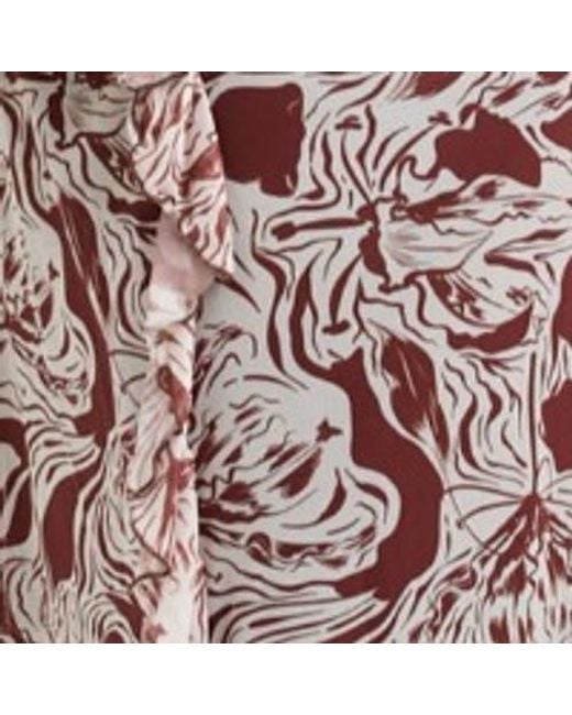 FASHION-SZN CURVE Brown Curve Ruffle Bardot Midaxi Dress