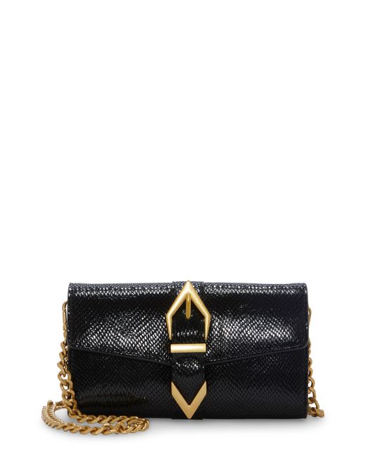 Vince Camuto Black Marza Wallet On A Chain