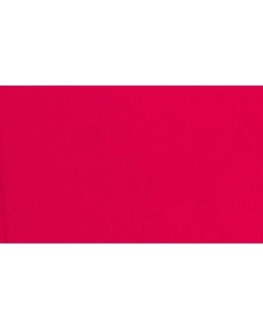 Cece Red Hidden Placket Shirt