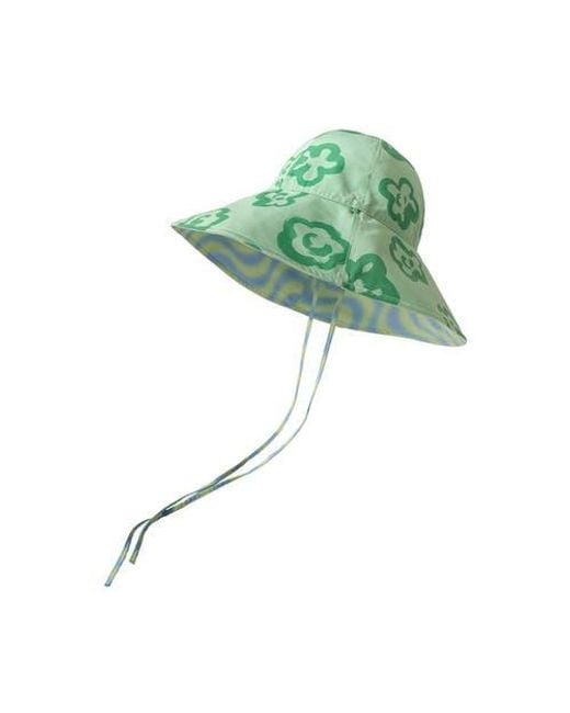 Lost Pattern Green Day Dream Reversible Sun Hat