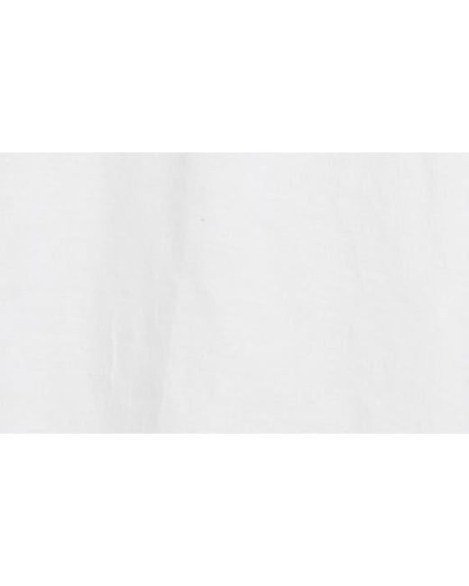 Scott Barber White Solid Linen & Lyocell Twill Button-down Shirt for men
