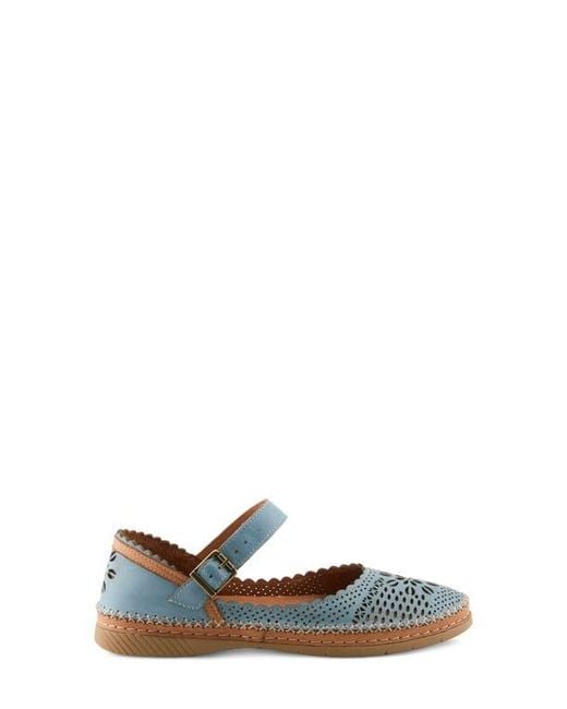 Spring Step White Zabelle Mary Jane Flat